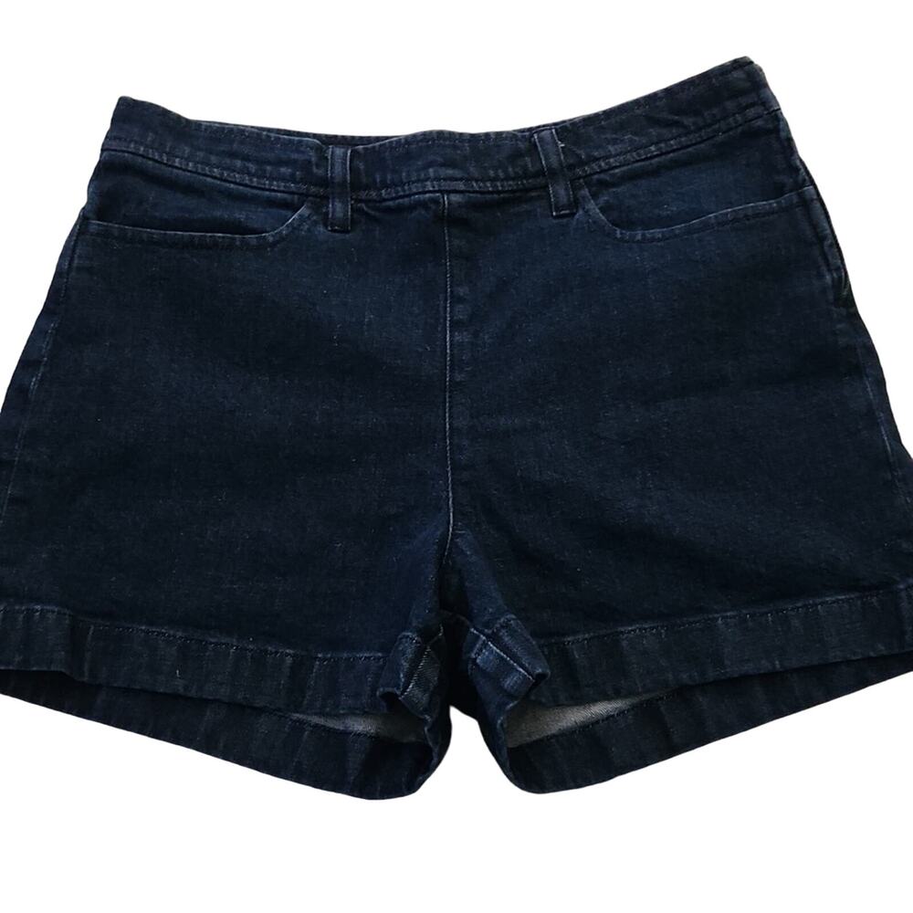 J. Crew Pull On Stretchy Denim Shorts 29 EUC